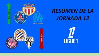 RESUMEN DE LA JORNADA 12 DE LA LIGA FRANCESA  Victoria del PSG para seguir liderando [upl. by Gwenn905]