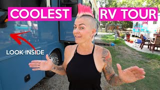 RV TOUR  AWESOME REMODEL  FULLTIME TRAVEL FAMILY OF 5 [upl. by Steinberg]