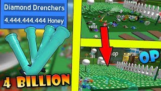 Buying 44 BILLION Honey worth DIAMOND Sprinklers  Drenchers   Roblox Bee swarm simulator [upl. by Olihs883]