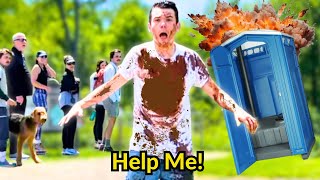 EXPLOSIVE Porta Potty Prank [upl. by Eldwen]