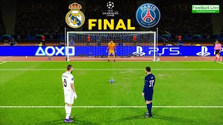 Real Madrid vs PSG  Penalty Shootout 2023  Final UEFA Champions League UCL eFootball PES Gameplay [upl. by Urata]