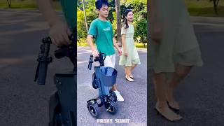 Foldable Scooter 🛴 New Viral Gadgets Smart Appliances Kitchen Utensils Home Inventions shorts [upl. by Ardekahs]