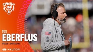 Matt Eberflus on loss versus Patriots  Chicago Bears [upl. by Itnahs]