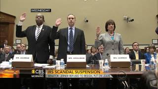 IRS scandal Official Lois Lerner placed on leave replaced [upl. by Hanyaz]