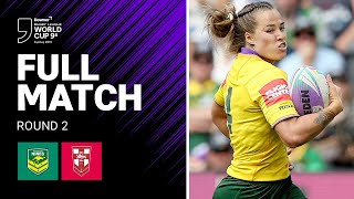 Australia v England  2019 Womens Rugby League World Cup 9s [upl. by Ardnusal]