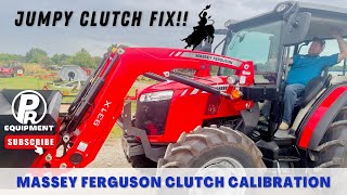 Massey Ferguson Clutch CalibrationJumpy Clutch Fix [upl. by Lepine]