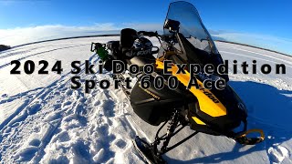 2024 SKIDOO Expedition Sport 600 Ace Rundown with Ski Doo Auger Mount [upl. by Orvie452]