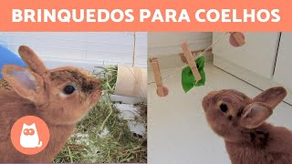 3 BRINQUEDOS CASEIROS PARA COELHOS 🐰 com materiais reciclados [upl. by Divadnhoj]