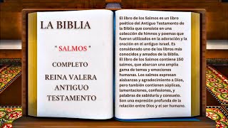 ORIGINAL LA BIBLIA EL LIBRO DE LOS quot SALMOS quot COMPLETO REINA VALERA ANTIGUO TESTAMENTO [upl. by Yrneh763]