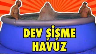 Bahçeye 15 Tonluk Şişme Havuz Aldık [upl. by Zingale108]