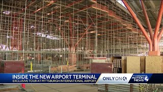 An inside look at construction of Pittsburgh International Airports new terminal [upl. by Walburga696]