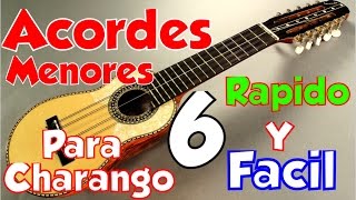 acordes menores para charango rápido y fácil La menor [upl. by Rene]