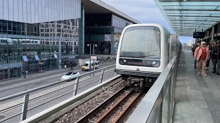 Copenhagen Metro train ride  departure [upl. by Ylerebmik]