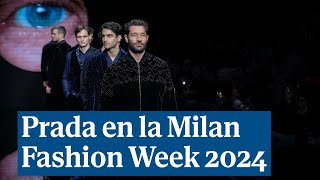 Desfile de Prada en la Milan Fashion Week 2024 [upl. by Trebmer]