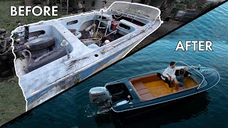 LUXURY BOAT Rebuild In Minutes START TO FINISH [upl. by Norramic]