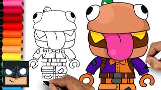 How To Draw Beef Boss  Lego Fortnite [upl. by Otrebcire]