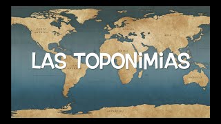 La toponimia [upl. by Nylrats]