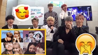 Bts reaction to ● Lizkook 🐰 Jirosé🌹 Jinsoo💗  Fan Made [upl. by Llarret136]