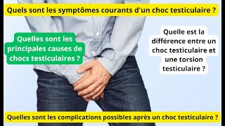 Les causes de chocs testiculaires [upl. by Dyl777]