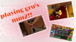 ✨ PLAYING GRUS MM2😍✨ R U HAPPY NOW BESTIE [upl. by Einahpit]