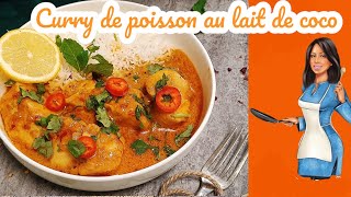 Curry de poisson au lait de coco [upl. by Attenaej957]