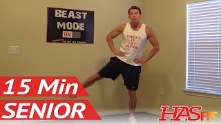 15 Minute Senior Workout  HASfits Low Impact Workout  Senior Exercises  Exercise for Elderly [upl. by Lark729]