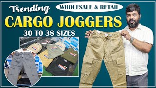 Best Trending Cargo 6 pocket Joggers for Men 1 Piece Courier  30 to 38 Sizes  BSG Garments Hyd [upl. by Ahsekad]