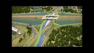 Sarasota County Government  I75 and University Parkway Diverging Diamond Interchange [upl. by Elvia]