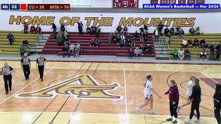 ACAA Womens Basketball 🏀 Crandall  MTA 20241124 [upl. by Enrahs]