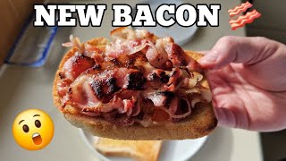 Cant BELIEVE the SHRINKAGE Cooking NEW Aldi no NITRITES Bacon [upl. by Ordnaxela]