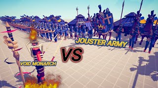 Void Monarch VS Jouster  Evil VS Renaissance Army Totally Accurate Battle Simulator TABS Gaming [upl. by Sissel713]