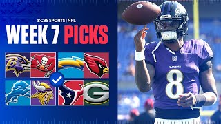 NFL Predictions and Best Bets For EVERY Week 7 Game Ravens at Buccaneers amp more [upl. by Finny]