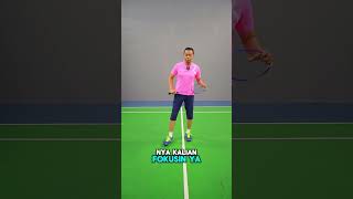 DEFEND FOREHAND SINGLE badminton badmintonlovers badmintonpemula tutorialbadminton [upl. by Ilatan]