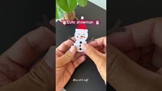 Diy Snowman  Easy Paper Snowman  Paper snowman Toy  Diy crafts shortsdiysnowman [upl. by Osi]