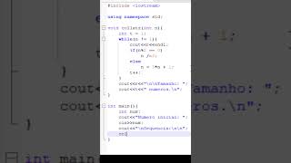 Implementação da Conjectura de Collatz com C programming cpp maths [upl. by Helbonia734]