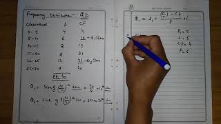 CALCULATING QUARTILE DEVIATION OF A FREQUENCY DISTRIBUTION [upl. by Eirameinna896]