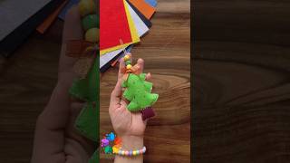 Diy Christmas tree ornament 🌲 felt sheet tree  diy yt shorts christmas [upl. by Bainbrudge632]