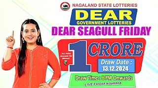 🔴LIVE  NAGALAND STATE LOTTERY  8PM 13122024 Dear Lottery Live [upl. by Zumwalt177]