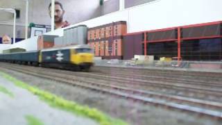 Calcutta sidings model railway layout  Scalefour Wakefield 02042017 [upl. by Yelram]