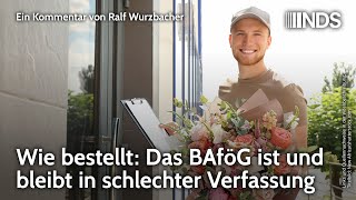 Wie bestellt Das BAföG ist und bleibt in schlechter Verfassung  Ralf Wurzbacher  NDS [upl. by Ruscio416]