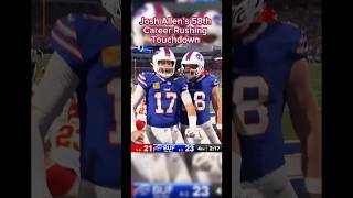 Josh Allen with 58th Career Rushing TD  Bills beat Chiefs 🦬❤️💙 joshallen bills buffalobills [upl. by Khai]