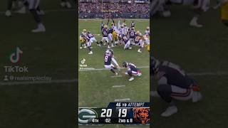 PACKERS BLOCK GAME WINNING FIELD GOAL VS BEARSnfl packers bears football [upl. by Aube]