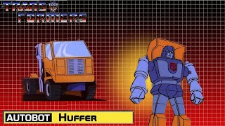 Huffer Transformers G1 Cartoon [upl. by Seerdi521]