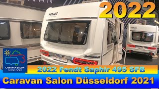 2022 Fendt Saphir 495 SFB Interior Exterior Walkaround Caravan Salon Düsseldorf 2021 [upl. by Malachi]