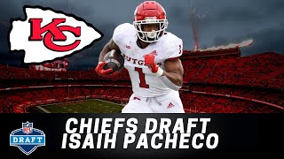 Chiefs Draft Running Back Isiah Pacheco Reaction and Breakdown [upl. by Kentiggerma]