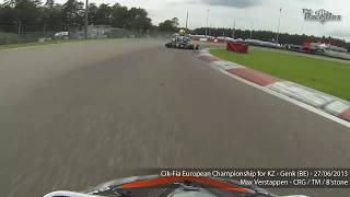 Onboard Max Verstappens fastest karting lap of Genk European Championship 2013 part 2 [upl. by Bainbridge]