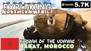 KASBAH OF UDAYAS EXPLORED northafrica morocco insta360 rabat [upl. by Ybrik]