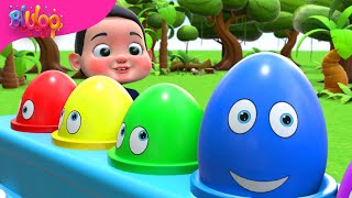 Surprise Eggs Kids Song  BluLoo Nursery Rhymes amp Kids Songs [upl. by Adnilrev]