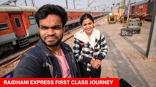 CHENNAI RAJDHANI EXPRESS FIRST CLASS AC FULL TRAIN JOURNEY [upl. by Ahtekahs]