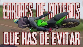 ERRORES DE MOTEROS EN MOTO  COMO EVITAR UN ACCIDENTE O CAÍDAS [upl. by Melanie407]